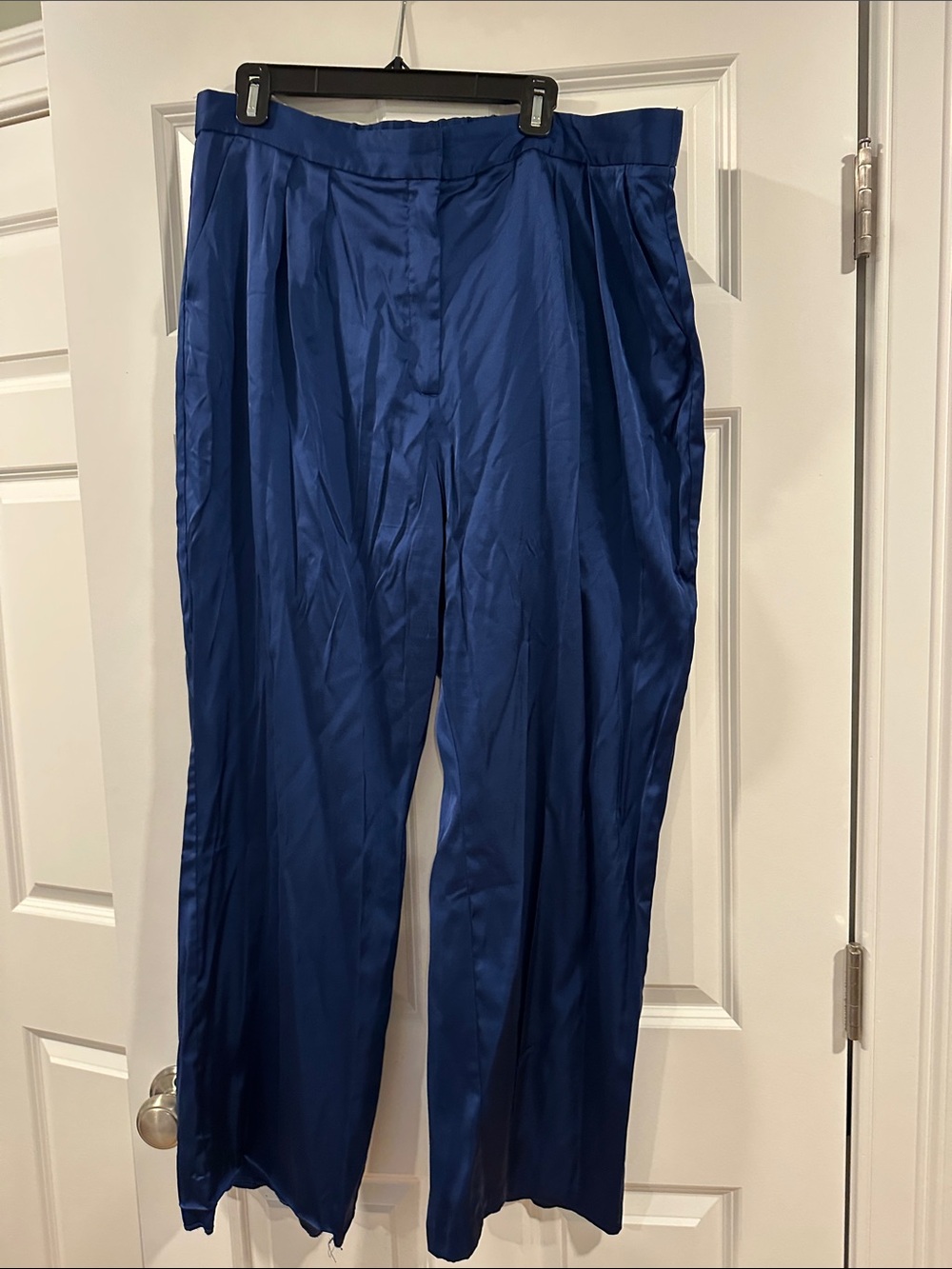 Abercrombie & Fitch Royal Blue Satin Dress Pants